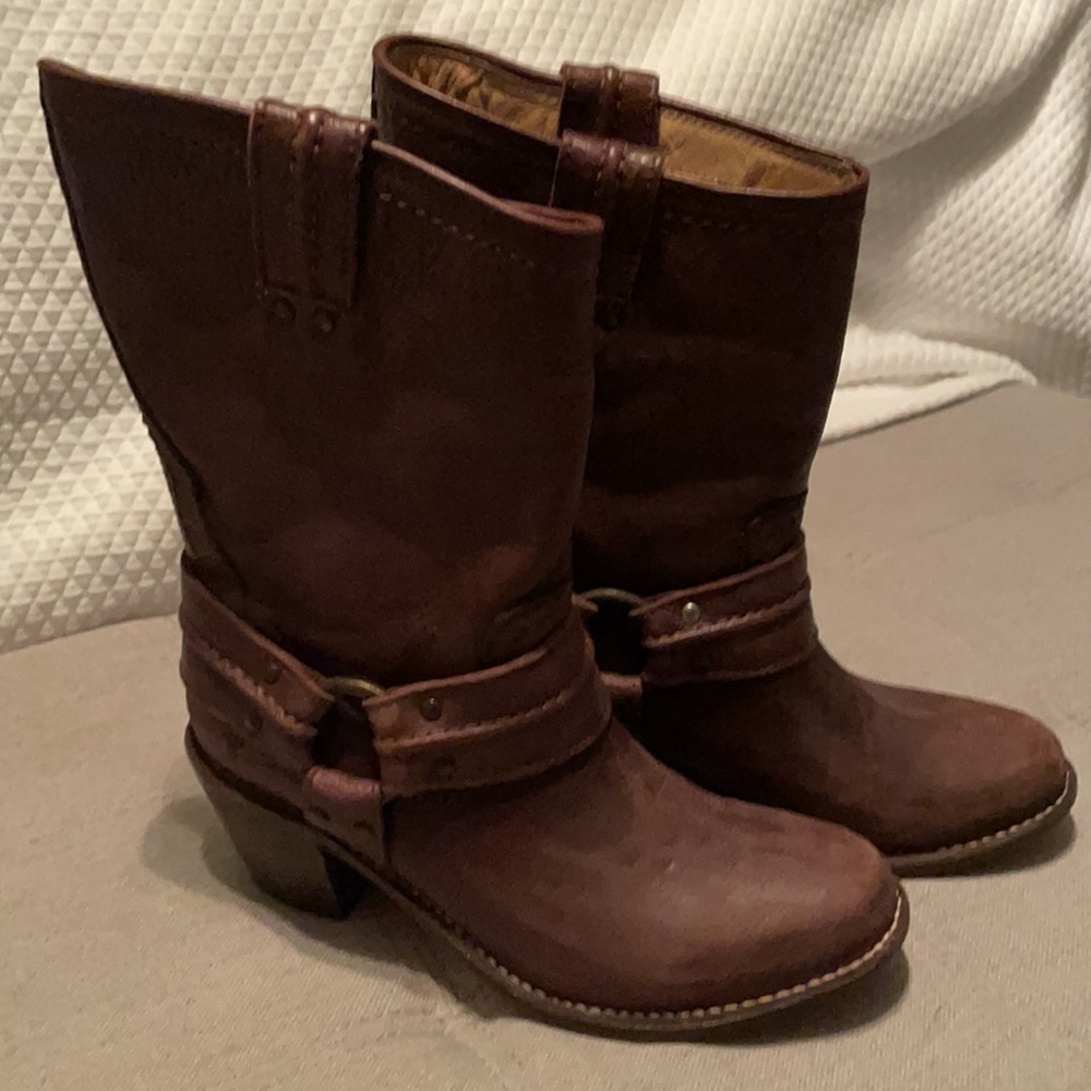 Frye Carmen Harness Boot Short